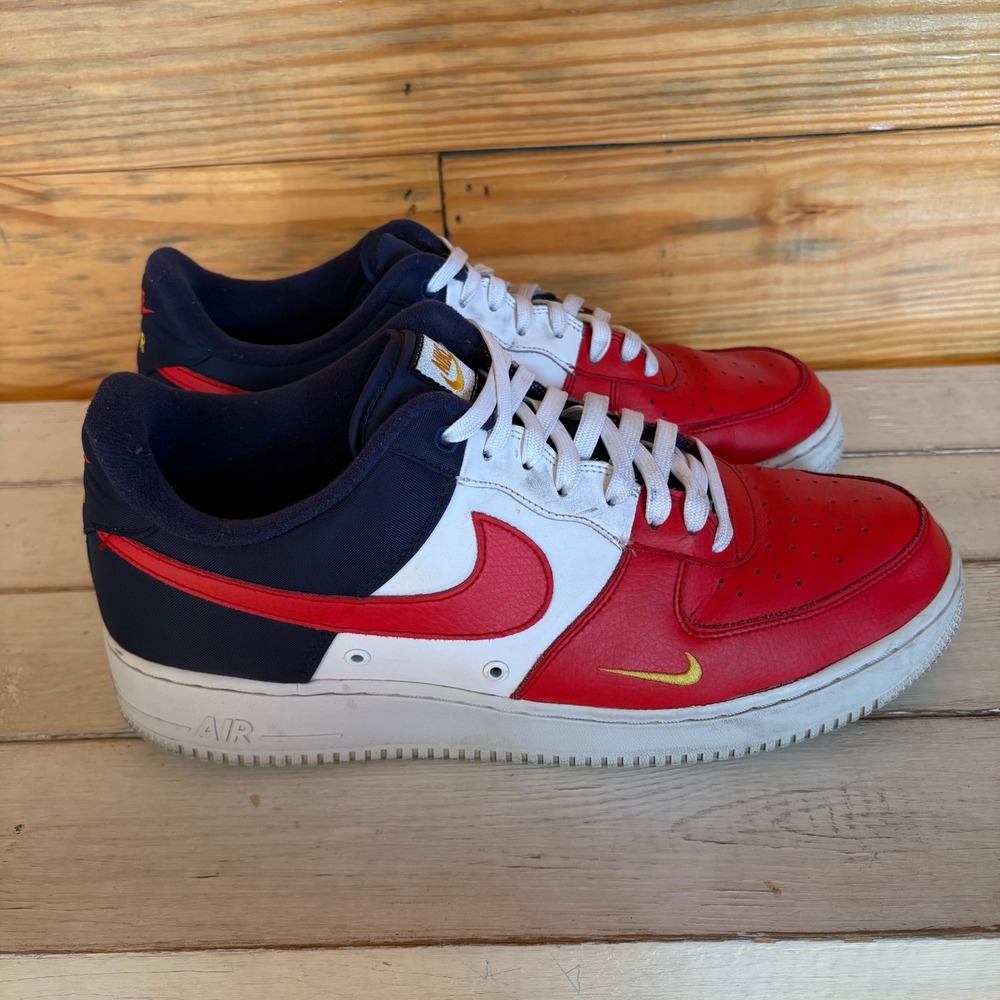 Nike Air Force 1 AF1 4th of July Red White & Blue‎ Men's Sz 13 RARE HTF Colorway
